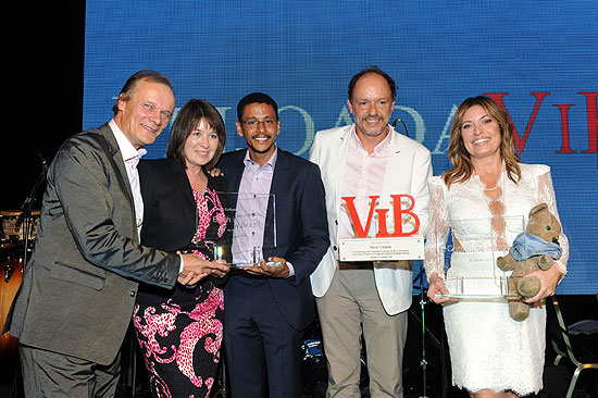 Edgar Selge, Franziska Walser, Aldri Anunciacao, Renan Cepeda, Christiane Hirmer / 5. Feijoada VIB (Very Important Brasilians) Award-Gala im Hilton Park Hotel in München am 24.10.2015 Foto: BrauerPhotos (c) G.Nitschke